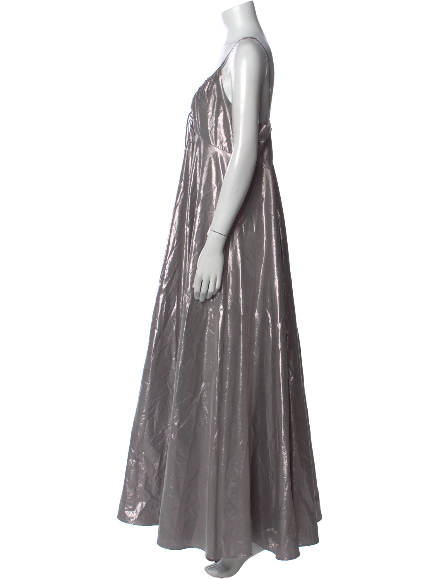 Fil De Vie V-Neck Long Dress