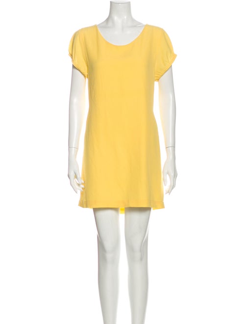 Filippa K Silk Mini Dress Yellow