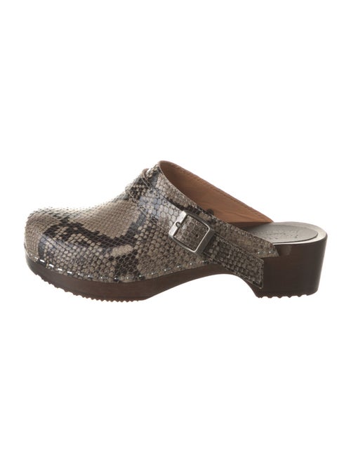 Filippa K Embossed Leather Patterned Mules