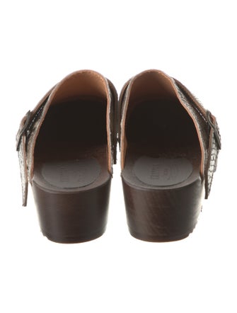 Filippa K Embossed Leather Patterned Mules