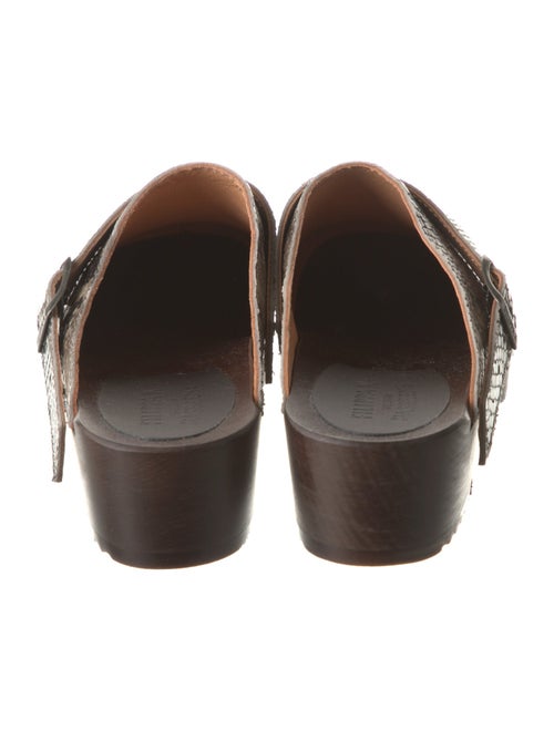 Filippa K Embossed Leather Patterned Mules