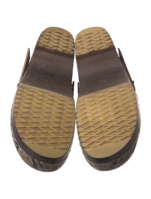 Filippa K Embossed Leather Patterned Mules