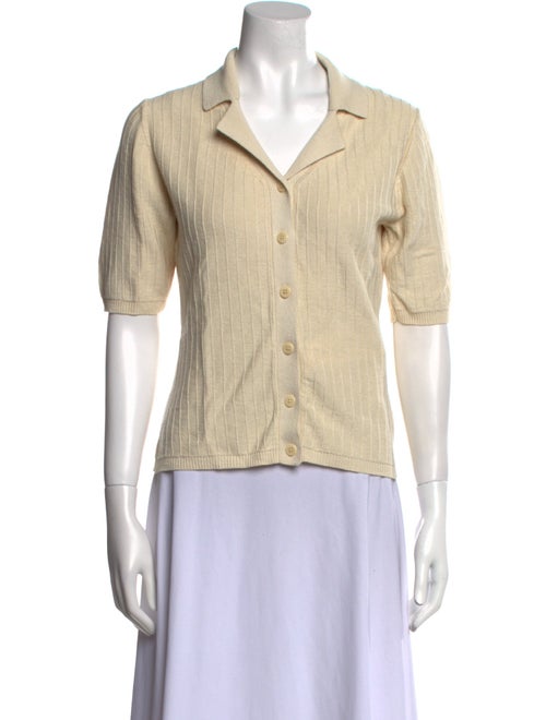 Filippa K Linen Short Sleeve Button-Up Top