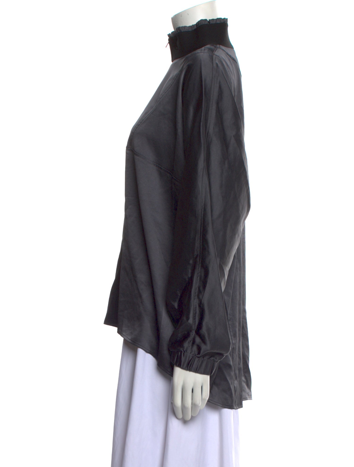 Filippa K Silk Mock Neck Sweatshirt