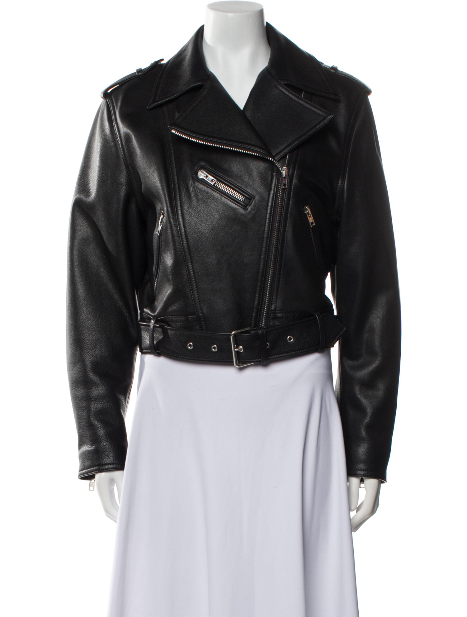 Filippa K Calf Leather Biker Jacket