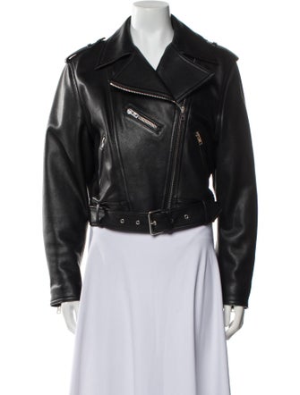 Filippa K Calf Leather Biker Jacket