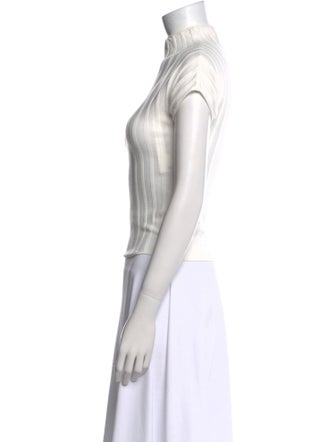 Filippa K Mock Neck Short Sleeve Crop Top