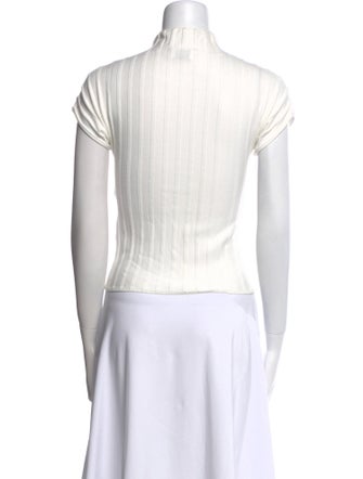 Filippa K Mock Neck Short Sleeve Crop Top