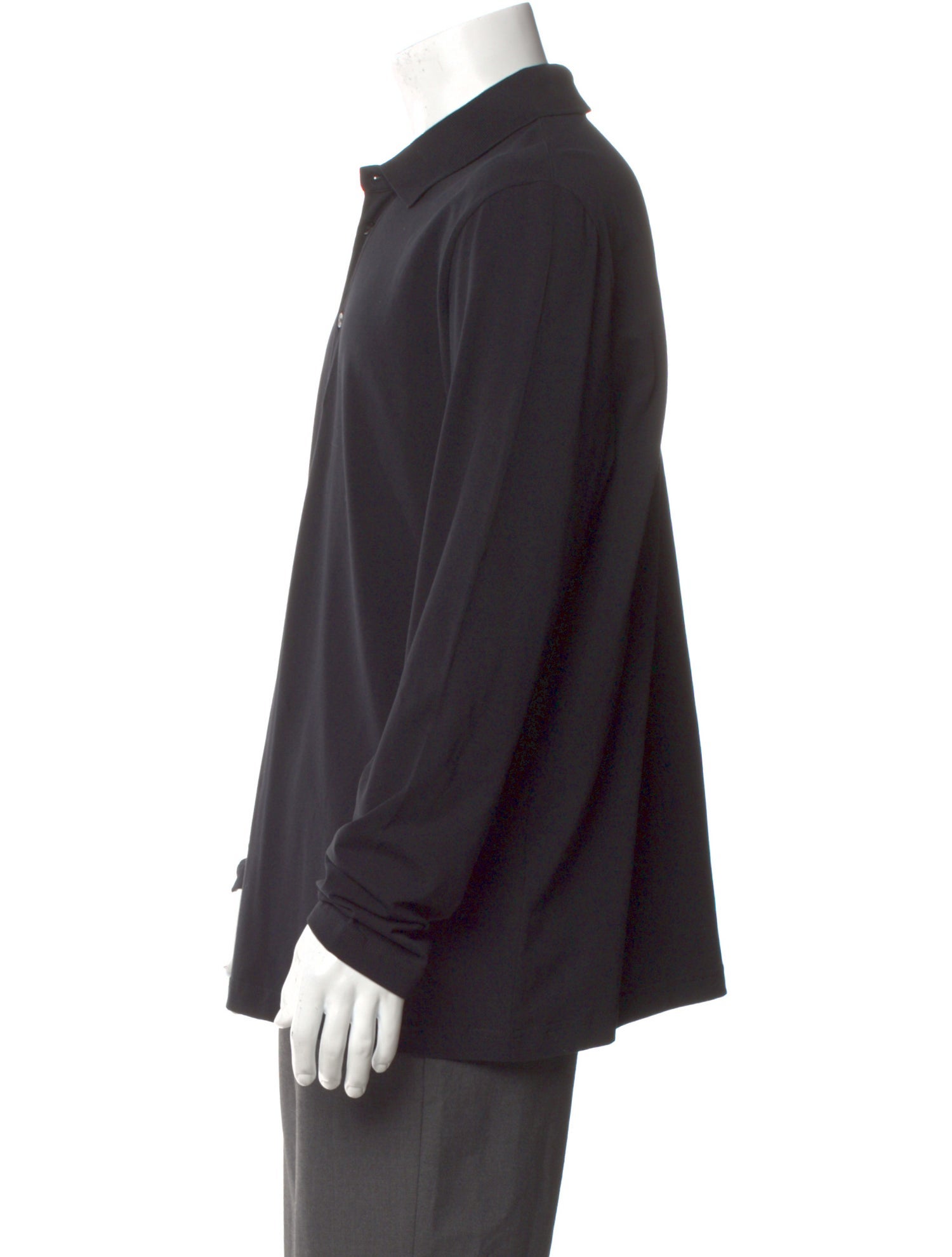 Filippa K V-Neck Long Sleeve Polo Shirt