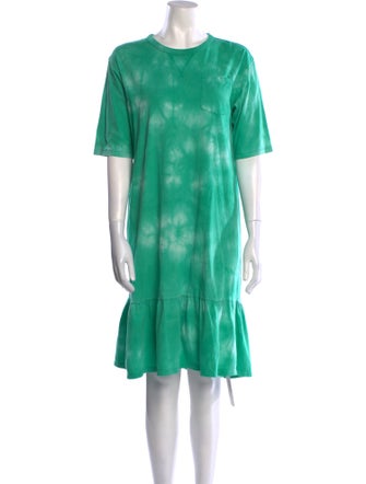 Finger In The Nose Crew Neck Knee-Length Dress