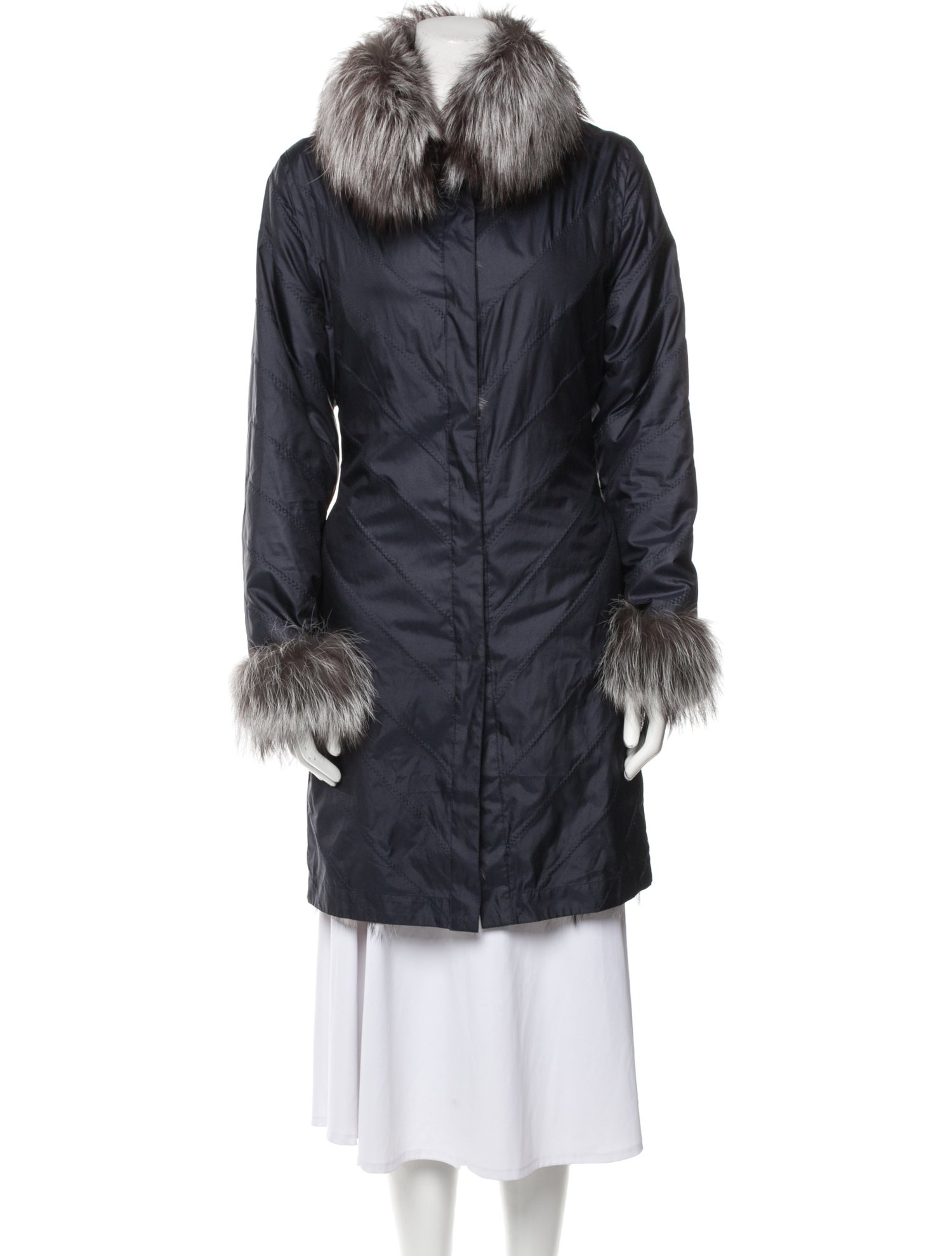 La Fiorentina Fox Animal Print Fur Jacket w/ Tags