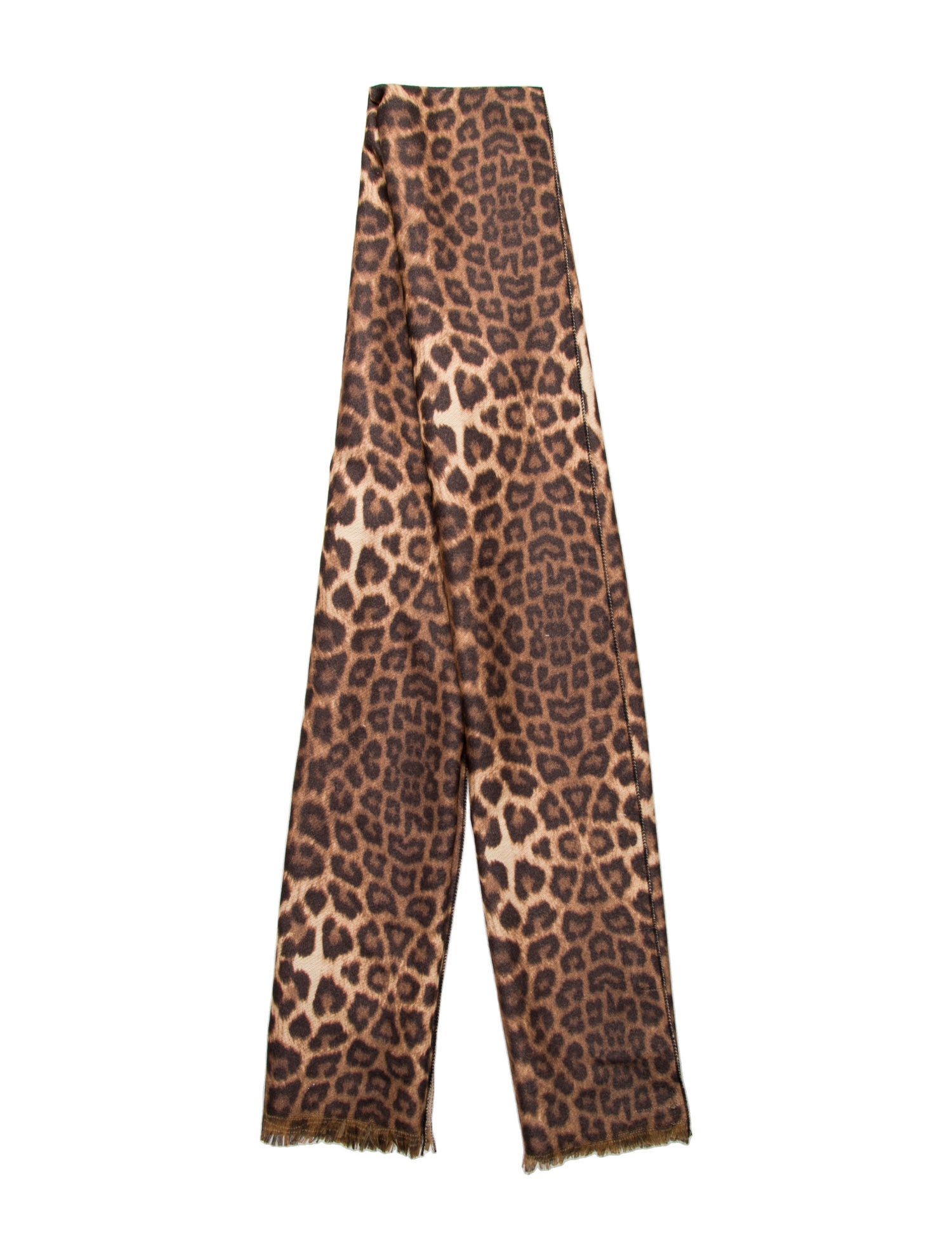 La Fiorentina Fur Animal Print Scarf