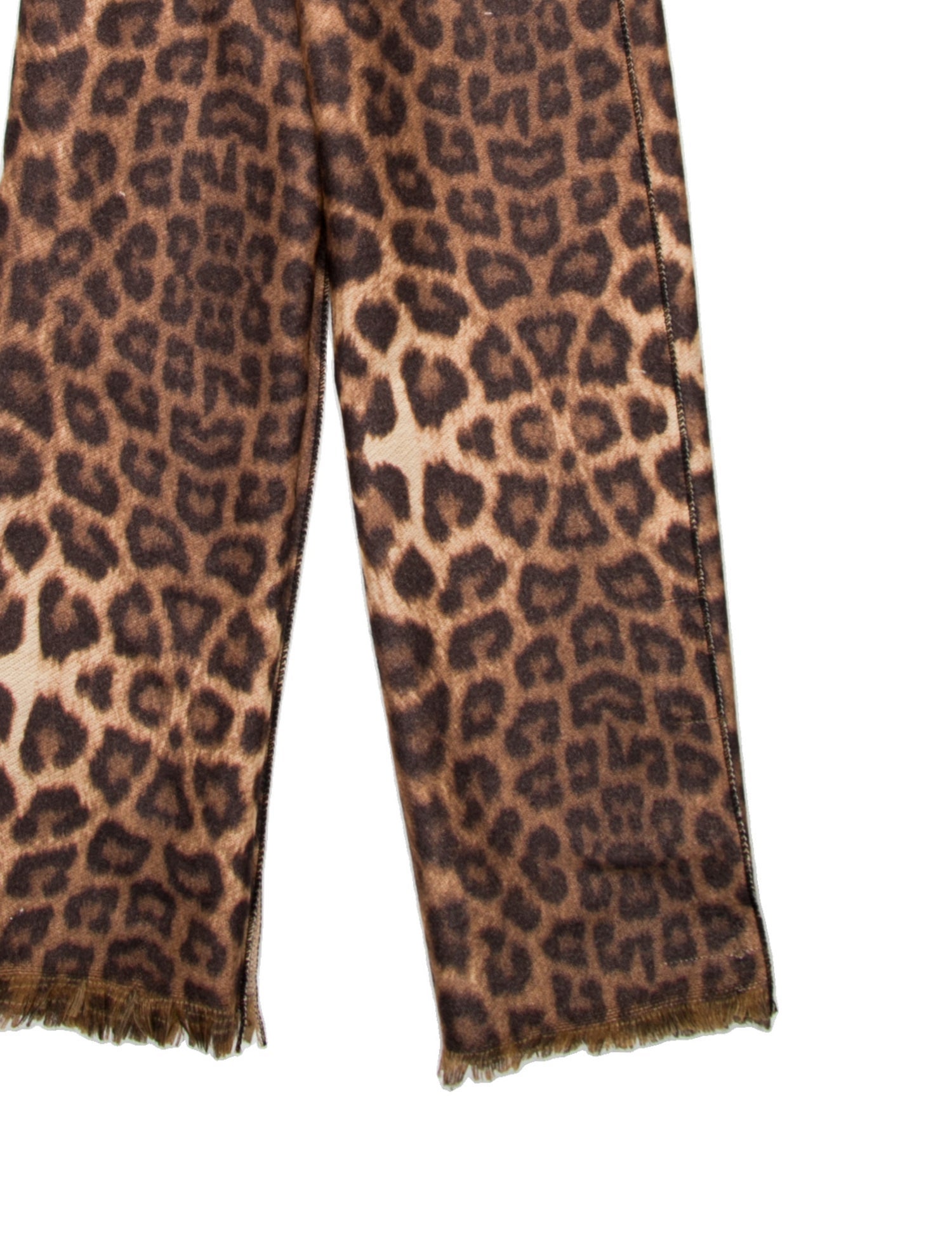 La Fiorentina Fur Animal Print Scarf