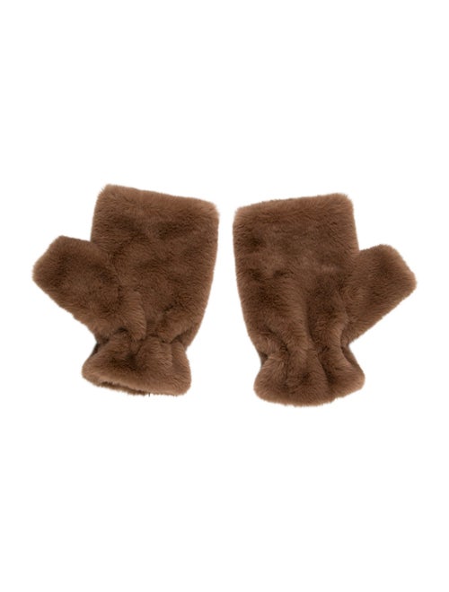 La Fiorentina Fur Fingerless Gloves