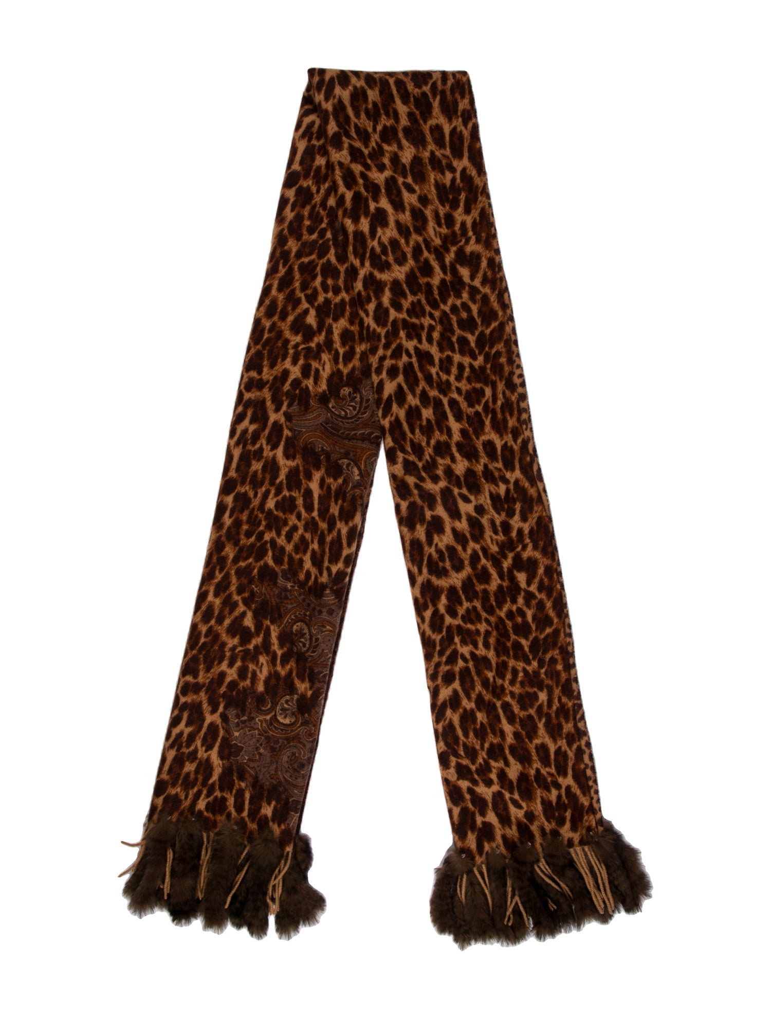 La Fiorentina Wool Animal Print Scarf