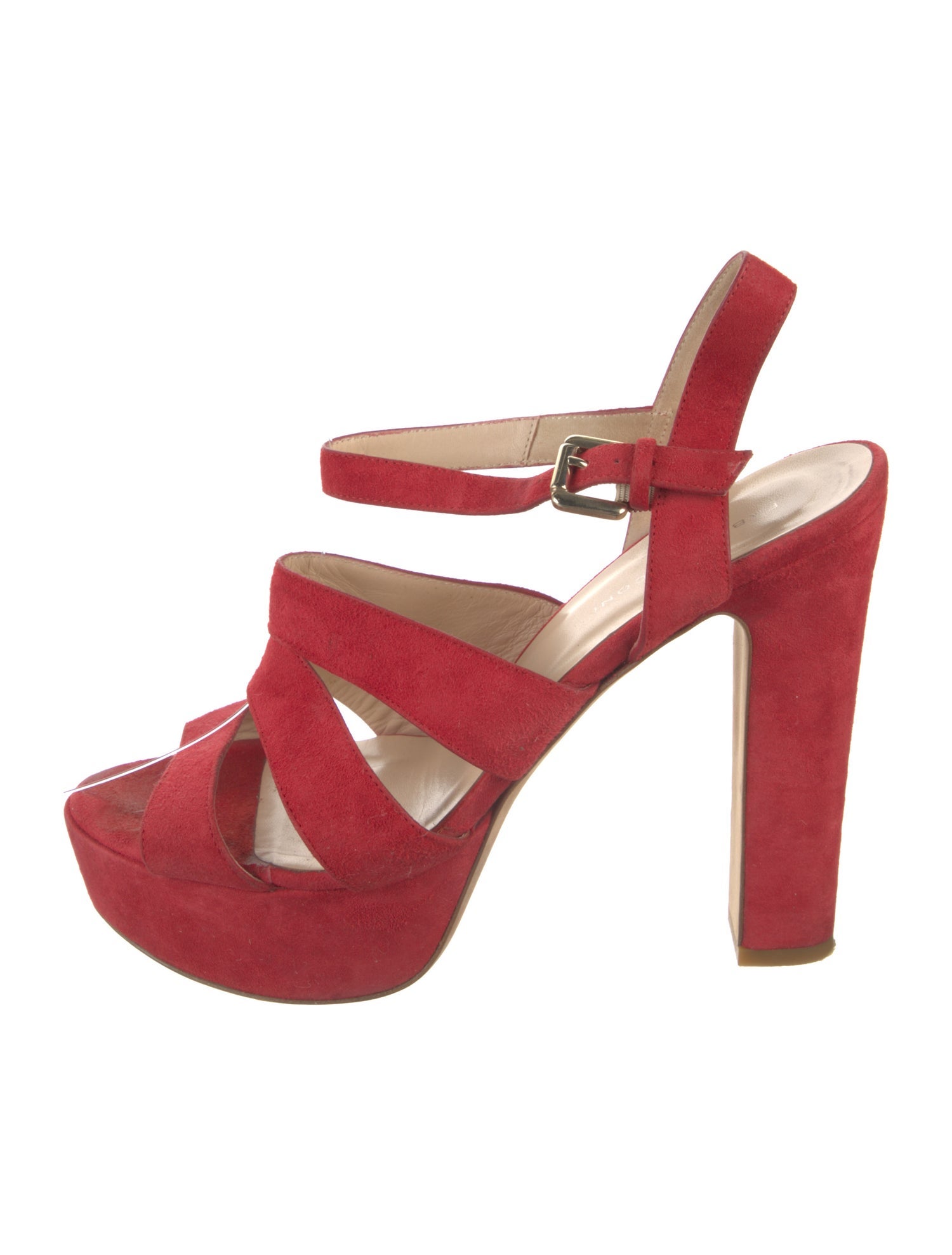 Fabio Rusconi Suede T-Strap Pumps