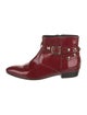 Fabio Rusconi Patent Leather Studded Accents Boots