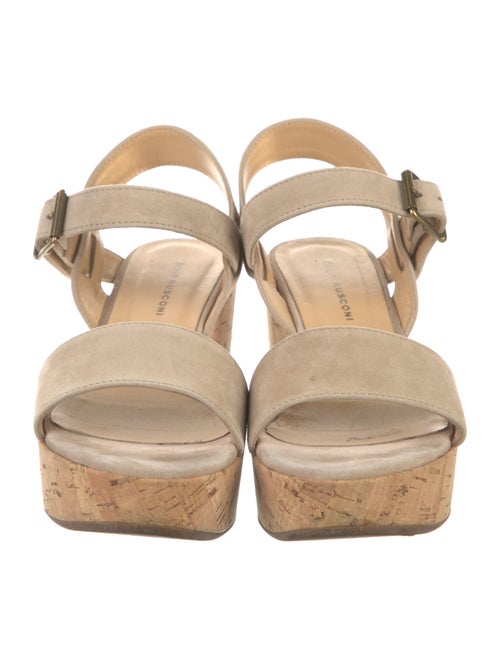 Fabio Rusconi Leather Colorblock Pattern Sandals