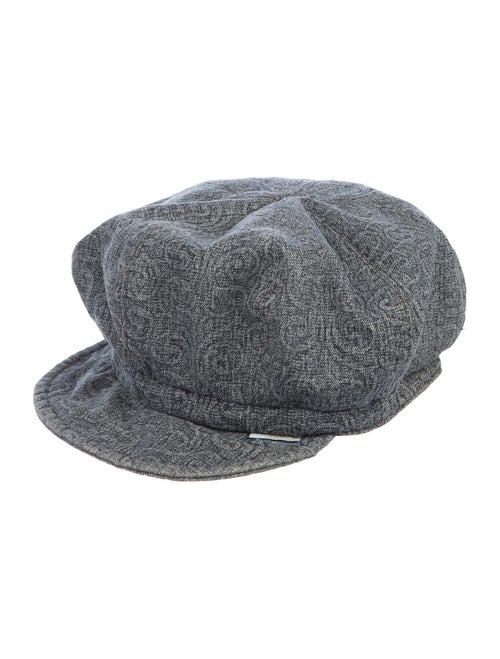 Fiorucci Woven Newsboy Hat Blue