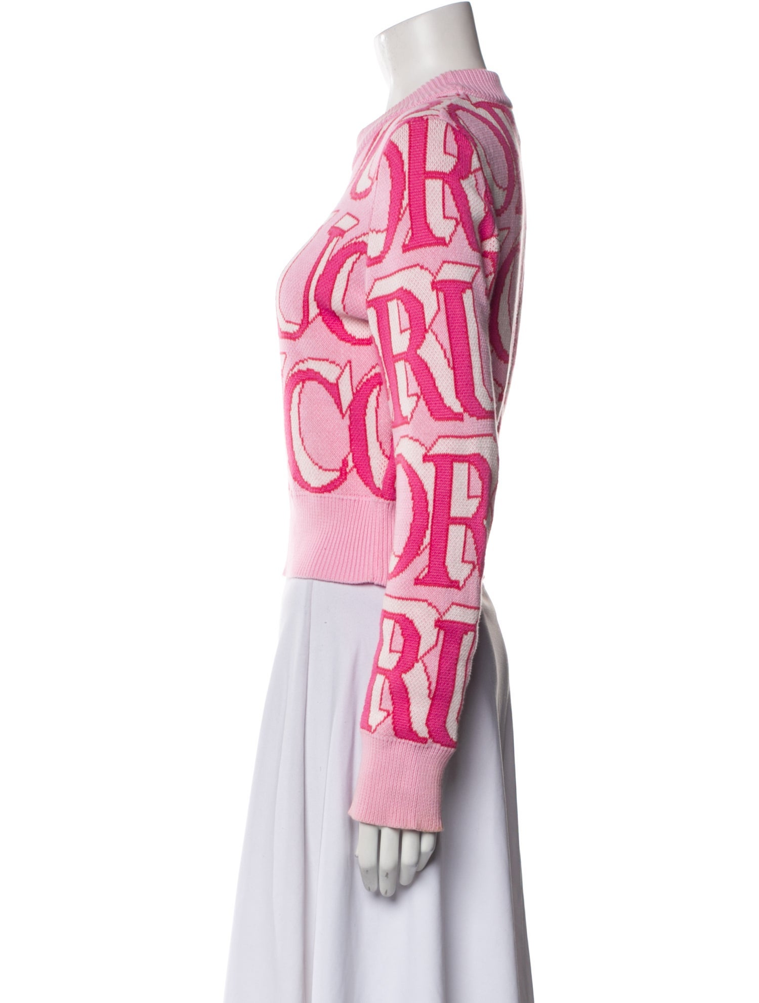 Fiorucci Printed Mock Neck Sweater