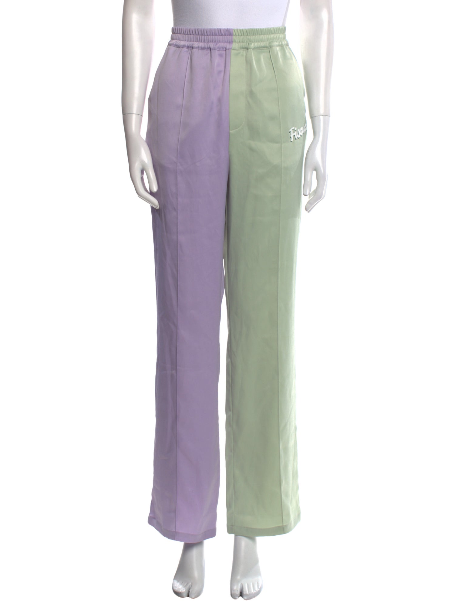 Fiorucci Colorblock Pattern Skinny Leg Pants w/ Tags