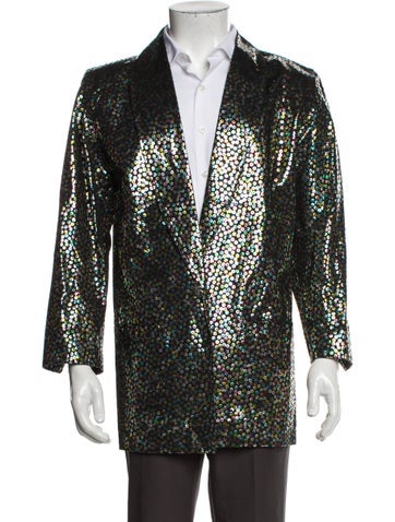 Fiorucci Suiting Polka Dot Print Blazer M