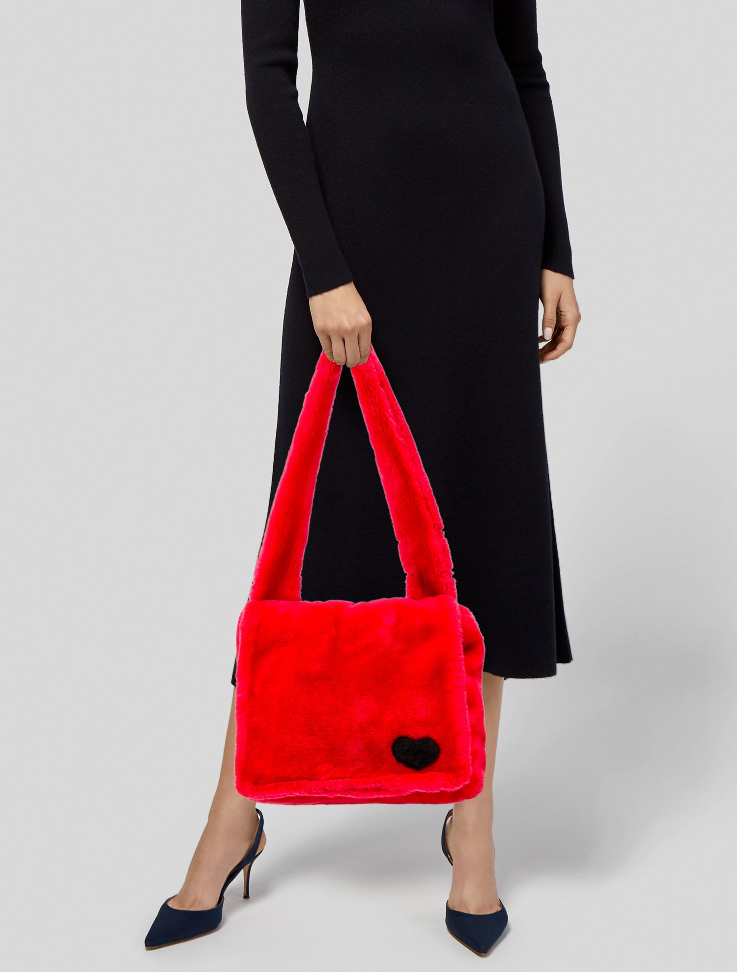 Fiorucci Faux Fur Shoulder Bag