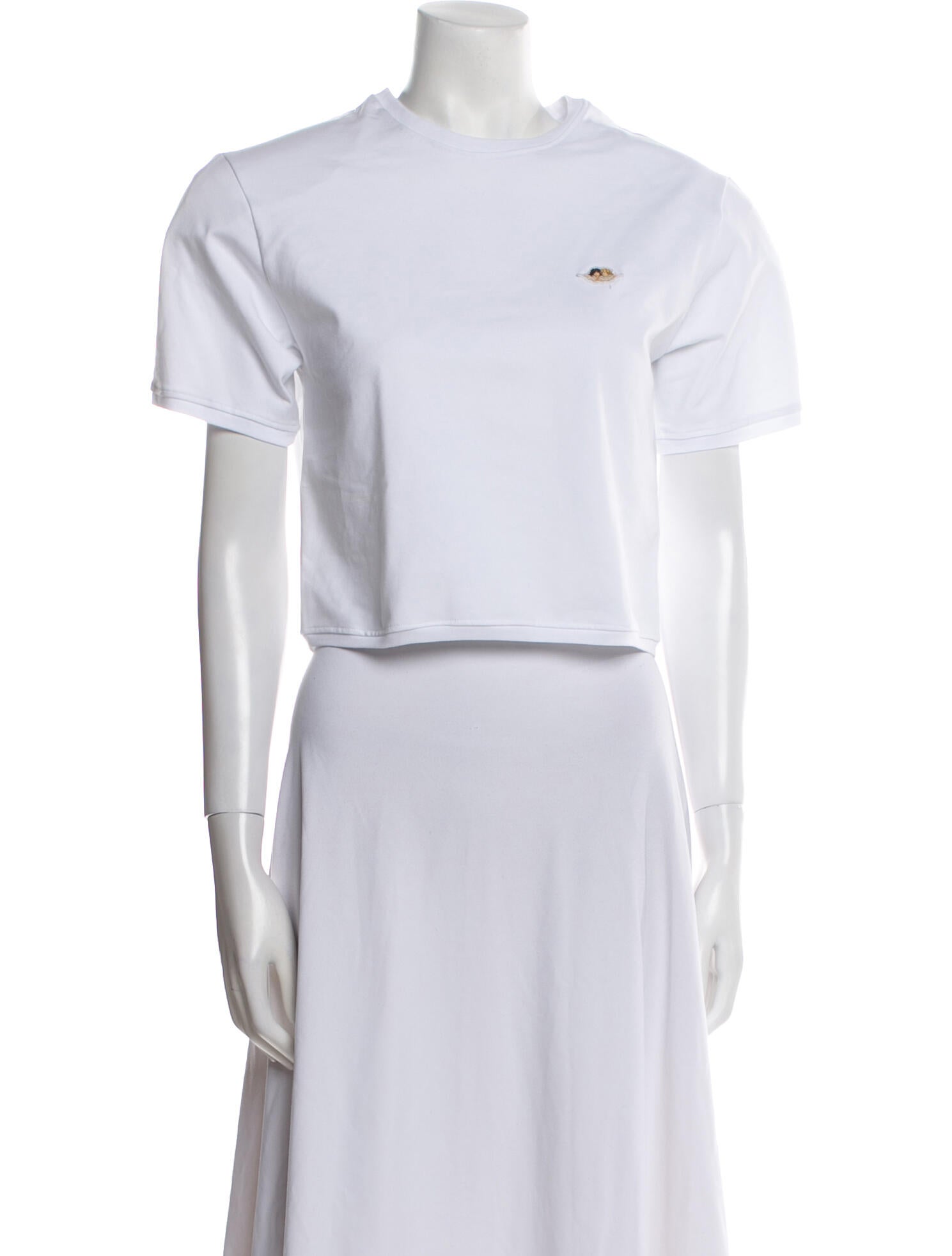 Fiorucci Crew Neck Short Sleeve Crop Top w/ Tags