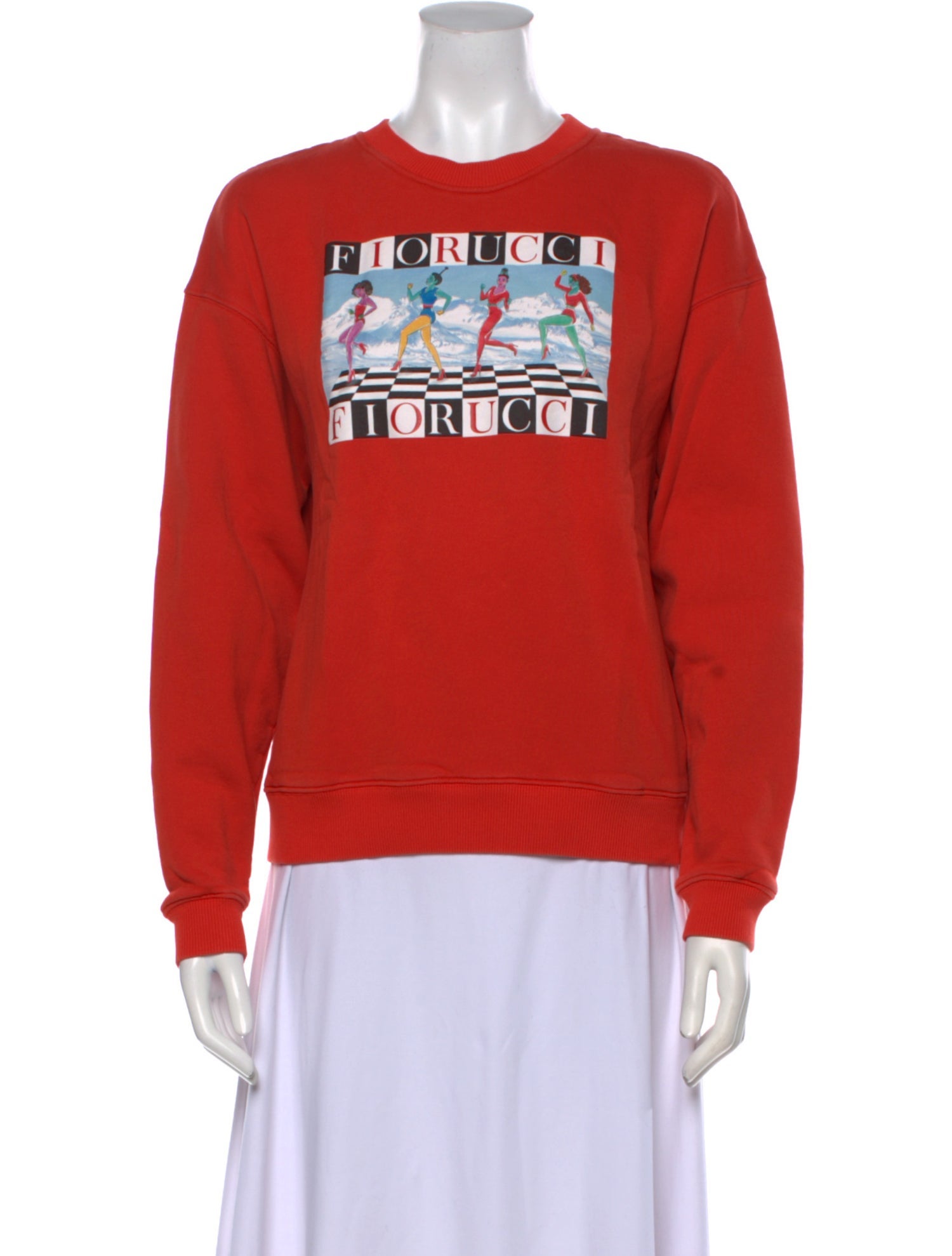 Fiorucci Graphic Print Crew Neck Sweater