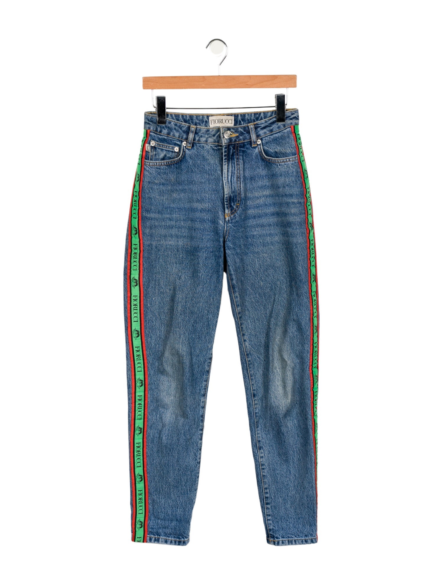Fiorucci High-Rise Straight Leg Jeans