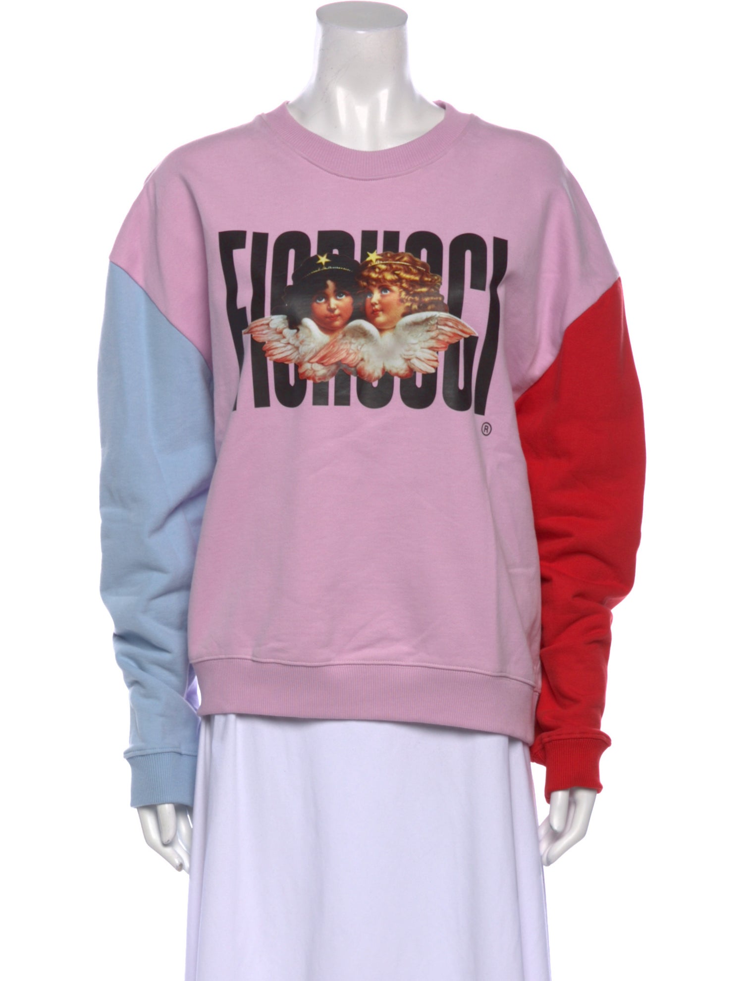 Fiorucci Graphic Print Scoop Neck Sweater