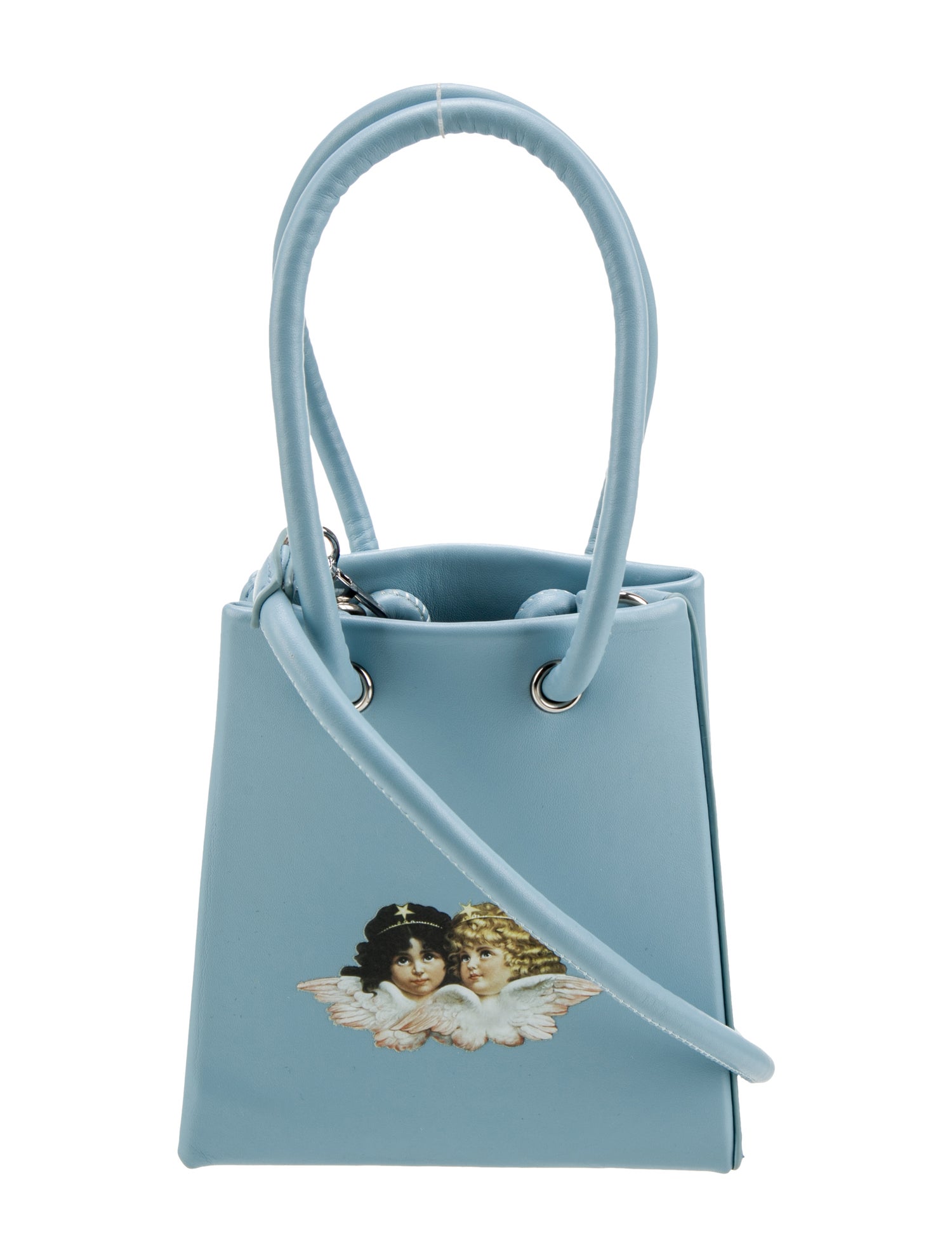 Fiorucci Leather Top Handle Bag