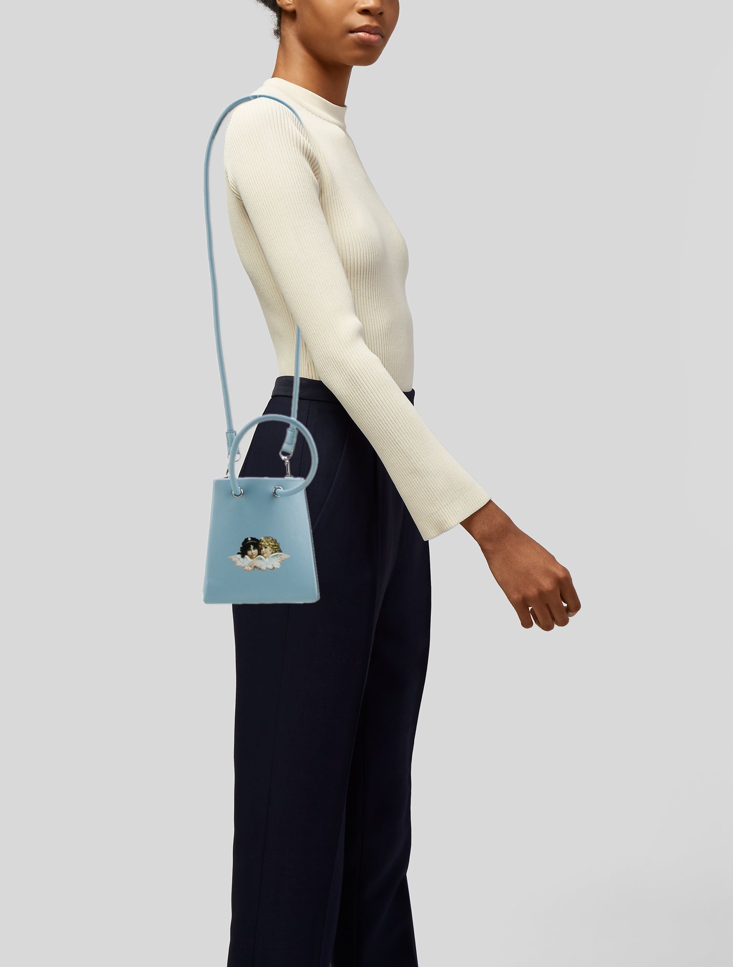 Fiorucci Leather Top Handle Bag