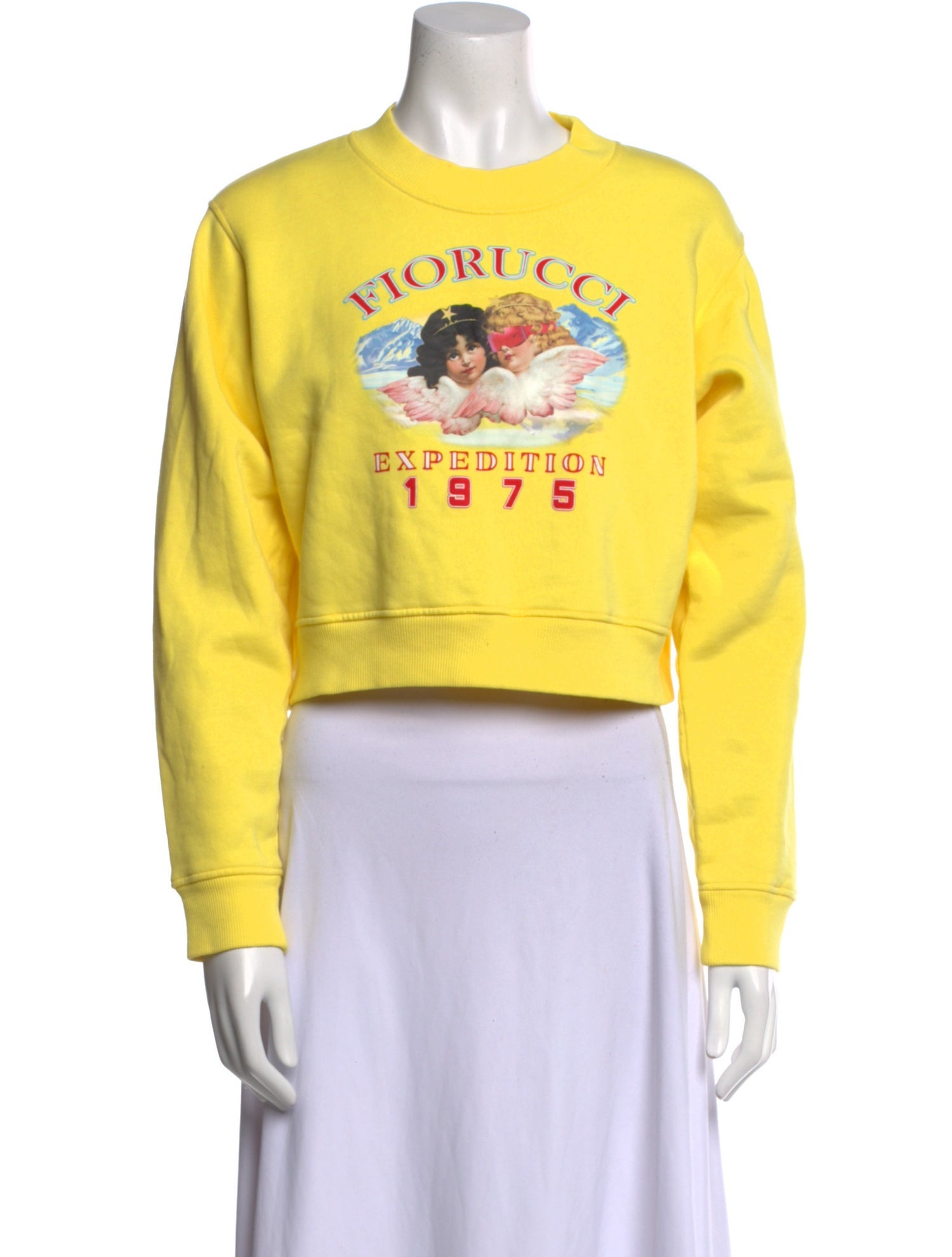 Fiorucci Graphic Print Crew Neck Sweatshirt