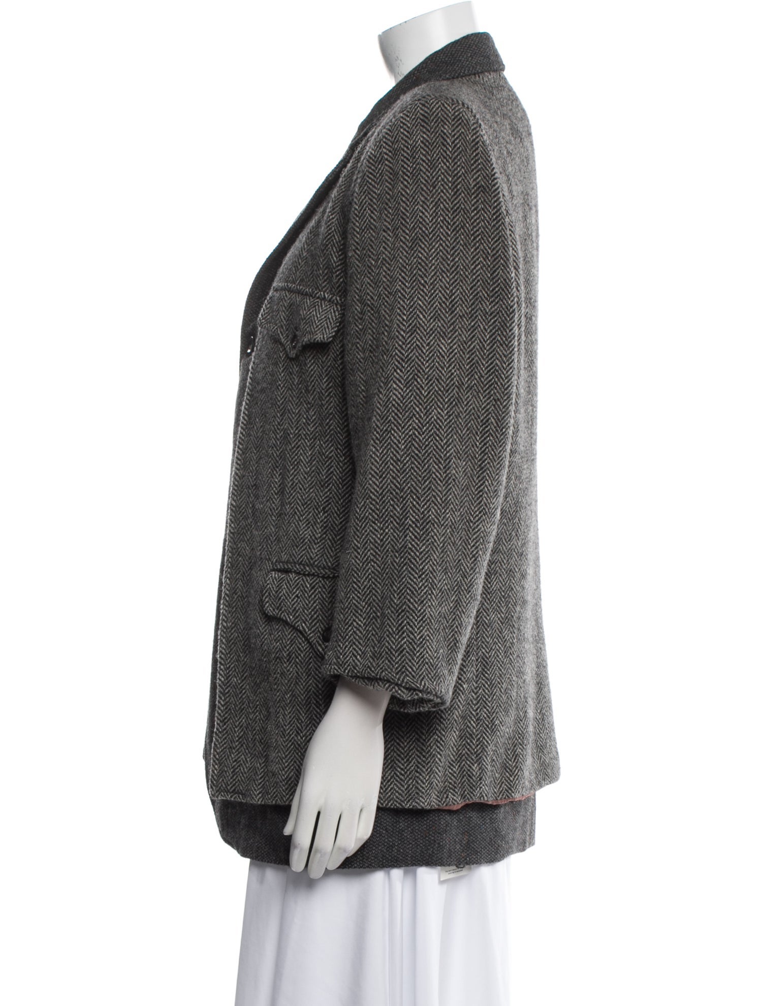 Fiorucci Wool Tweed Pattern Blazer