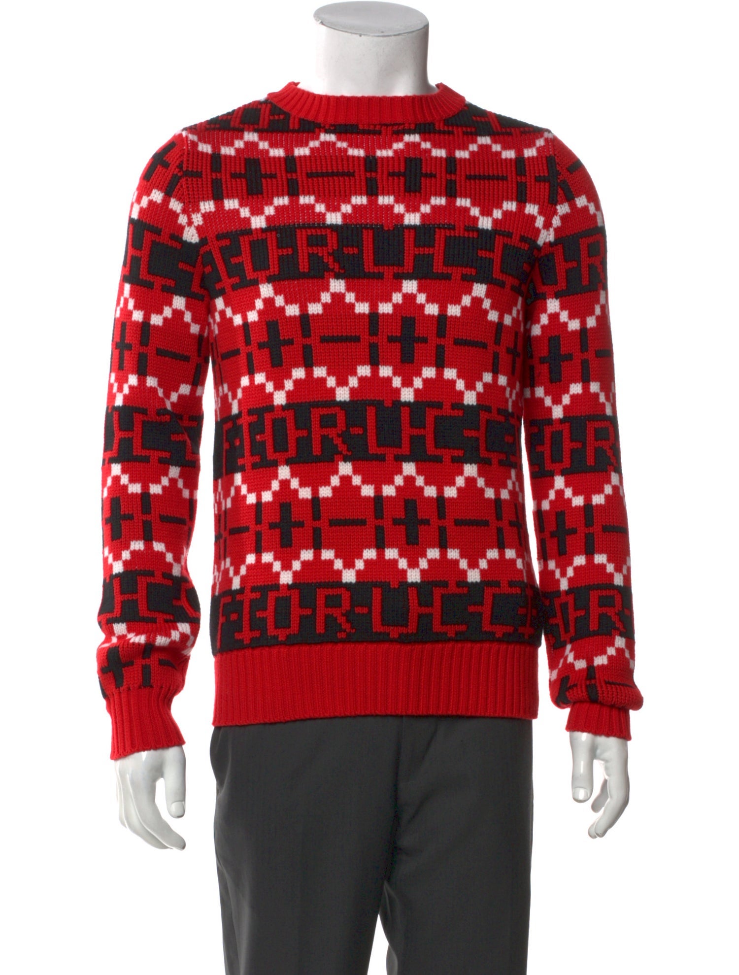 Fiorucci Merino Wool Printed Pullover
