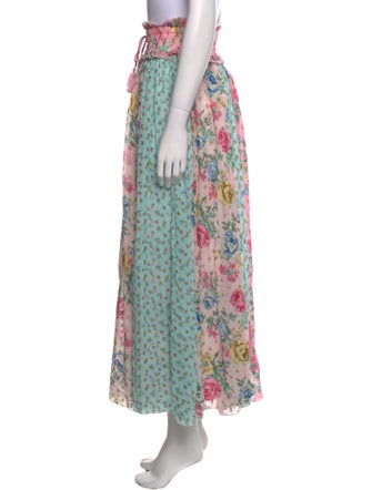 Fillyboo Floral Print Midi Length Skirt
