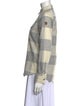 Fjällräven Wool Plaid Print Button-Up Top