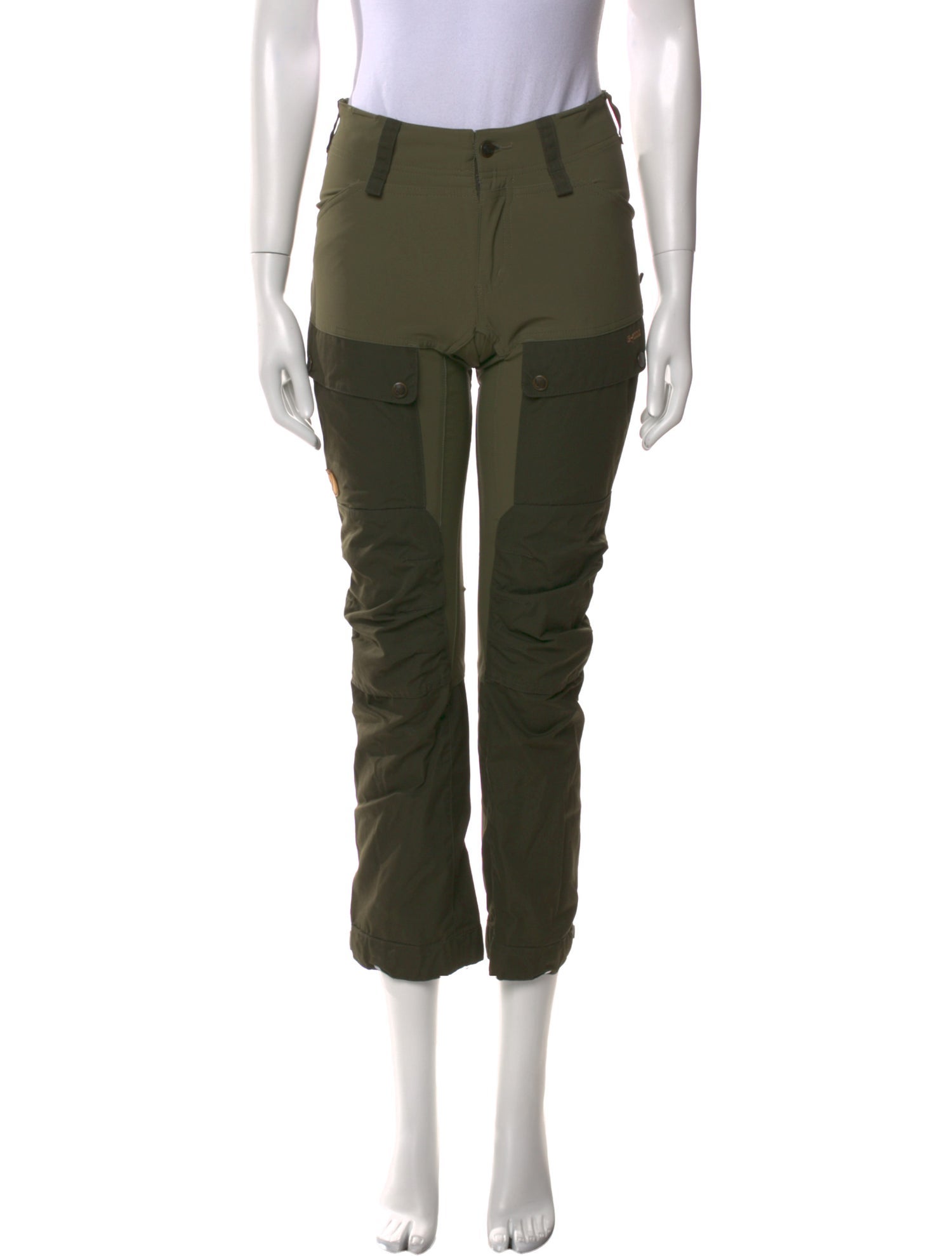 Fjällräven Colorblock Pattern Straight Leg Pants