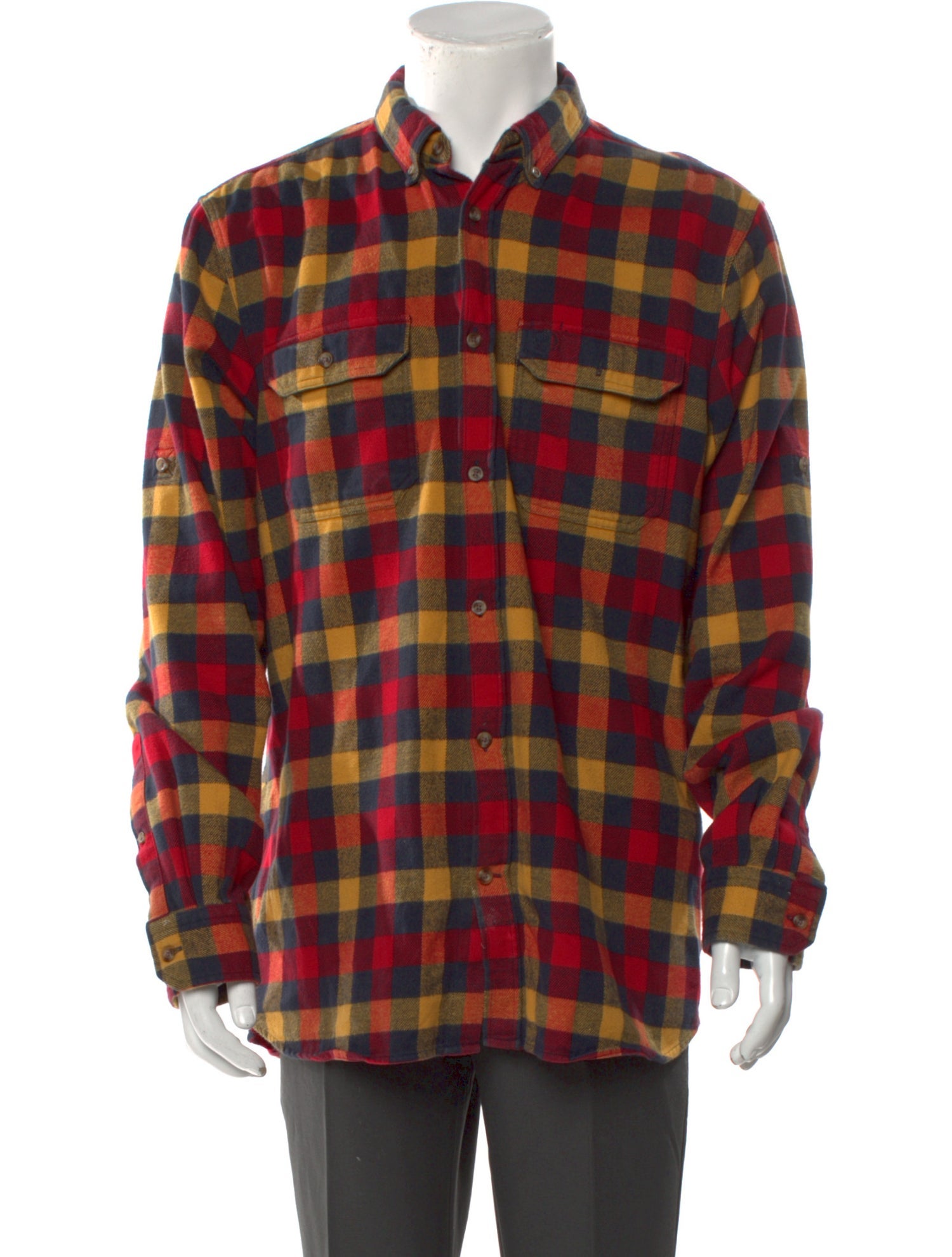 Fjällräven Plaid Print Long Sleeve Shirt