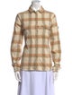 Fjällräven Plaid Print Long Sleeve Button-Up Top