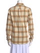 Fjällräven Plaid Print Long Sleeve Button-Up Top