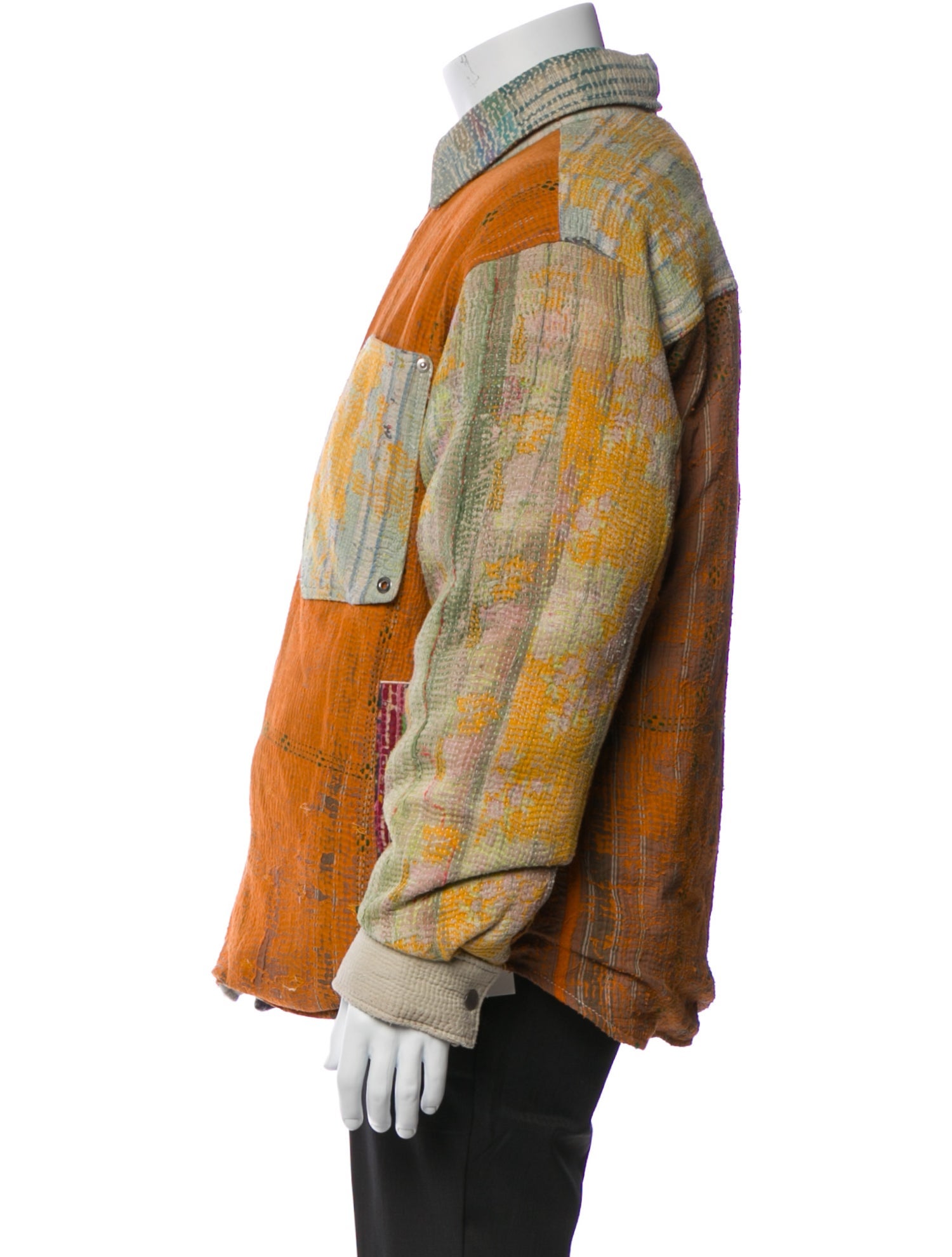 Fake Ass Flowers Vintage Printed Coat