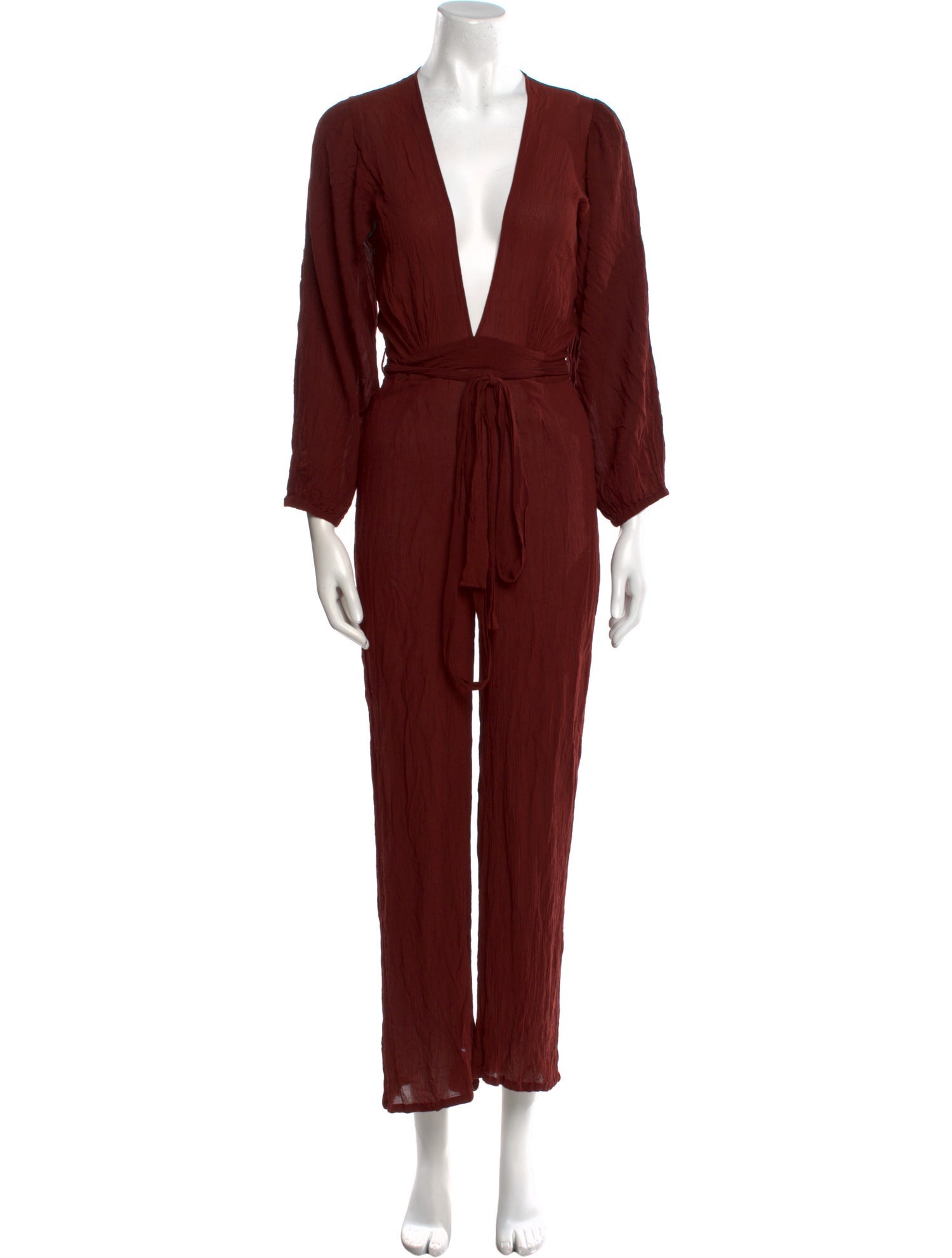 Flook/. Plunge Neckline Jumpsuit
