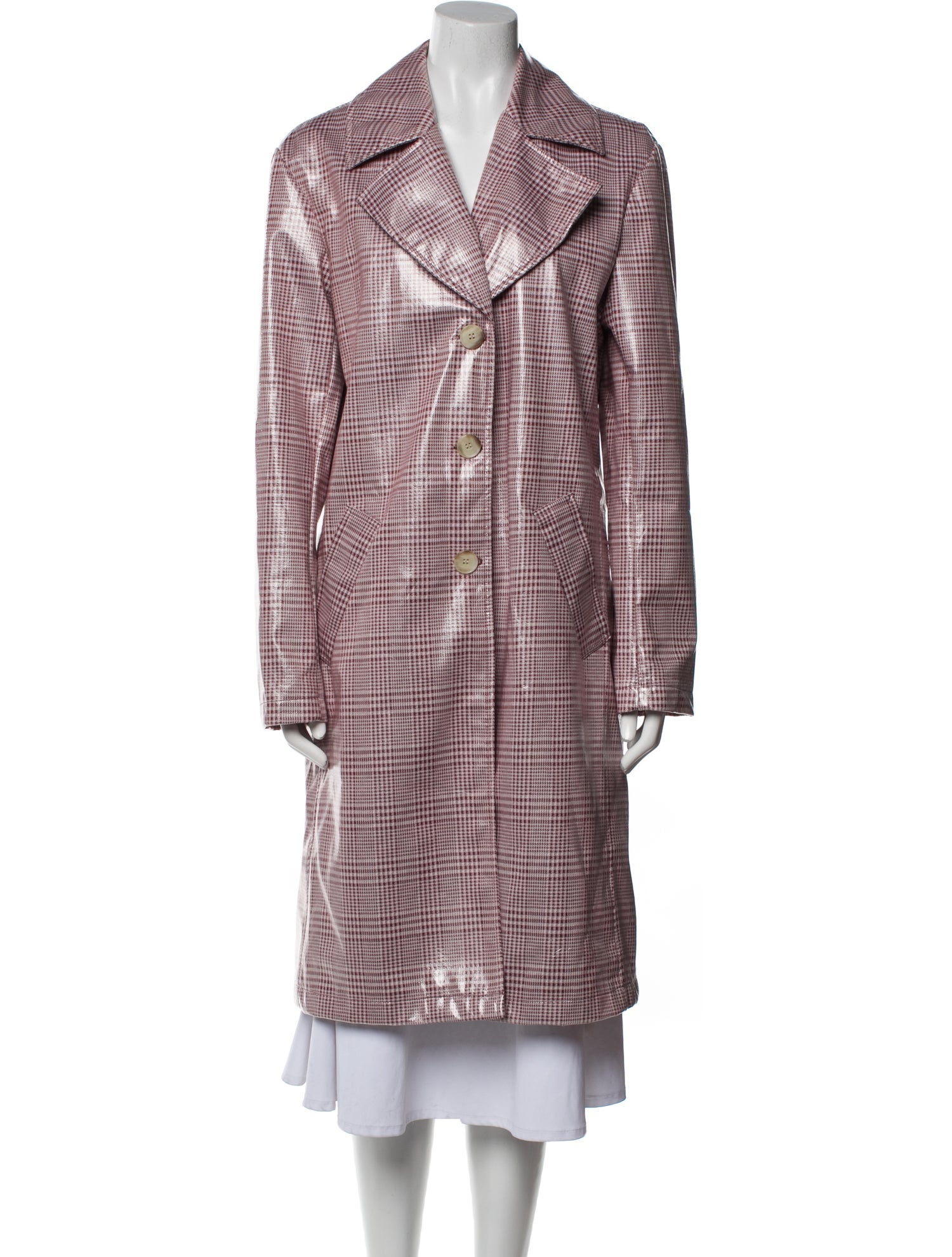 Fung Lan and Co. Plaid Print Coat