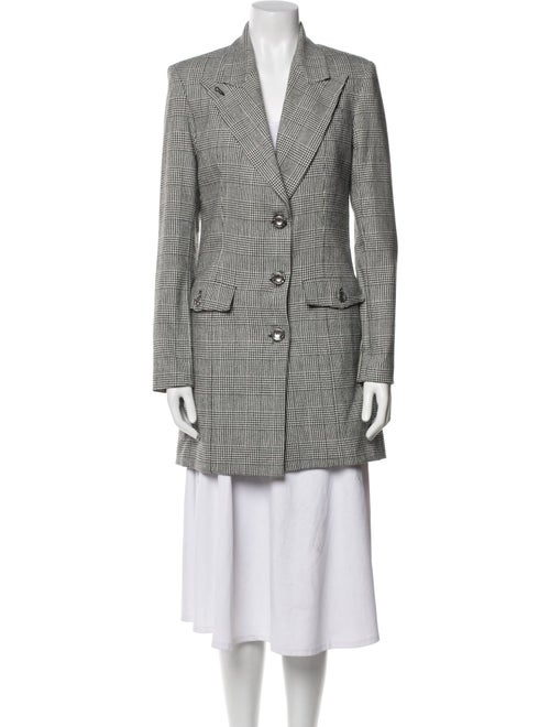 Fung Lan and Co. Houndstooth Print Peacoat