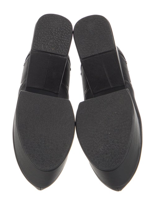 Flat Apartment Leather Studded Accents Pumps