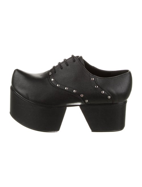 Flat Apartment Leather Studded Accents Mules