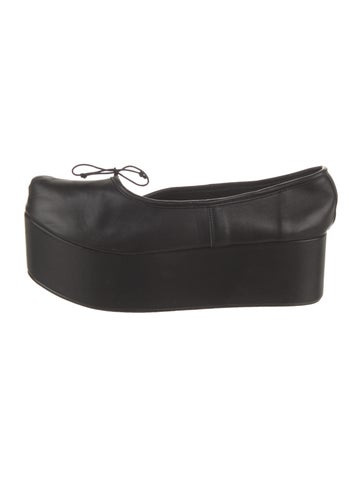 Flat Apartment Pumps Leather Mules 10