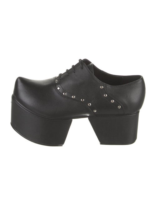 Flat Apartment Leather Studded Accents Mules